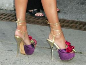 Megan Fox - Purple Platform Heels